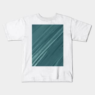 Acrylic brush strokes - grayish green Kids T-Shirt